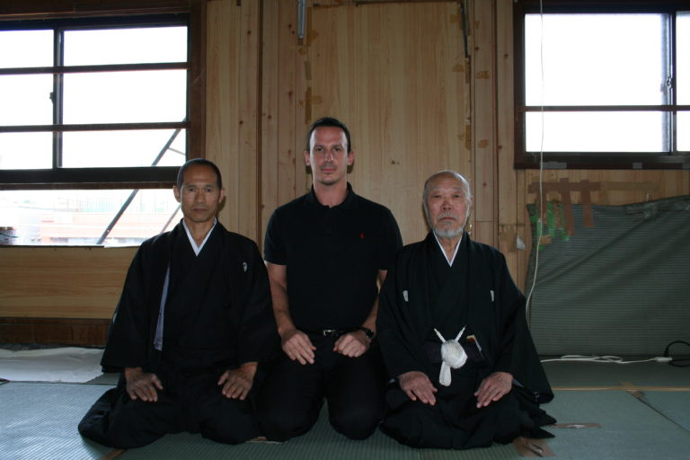 Hombu Dojo mit dem Alten proud